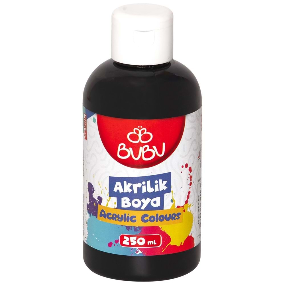 Bu-Bu Akrilik Boya 250gr Siyah