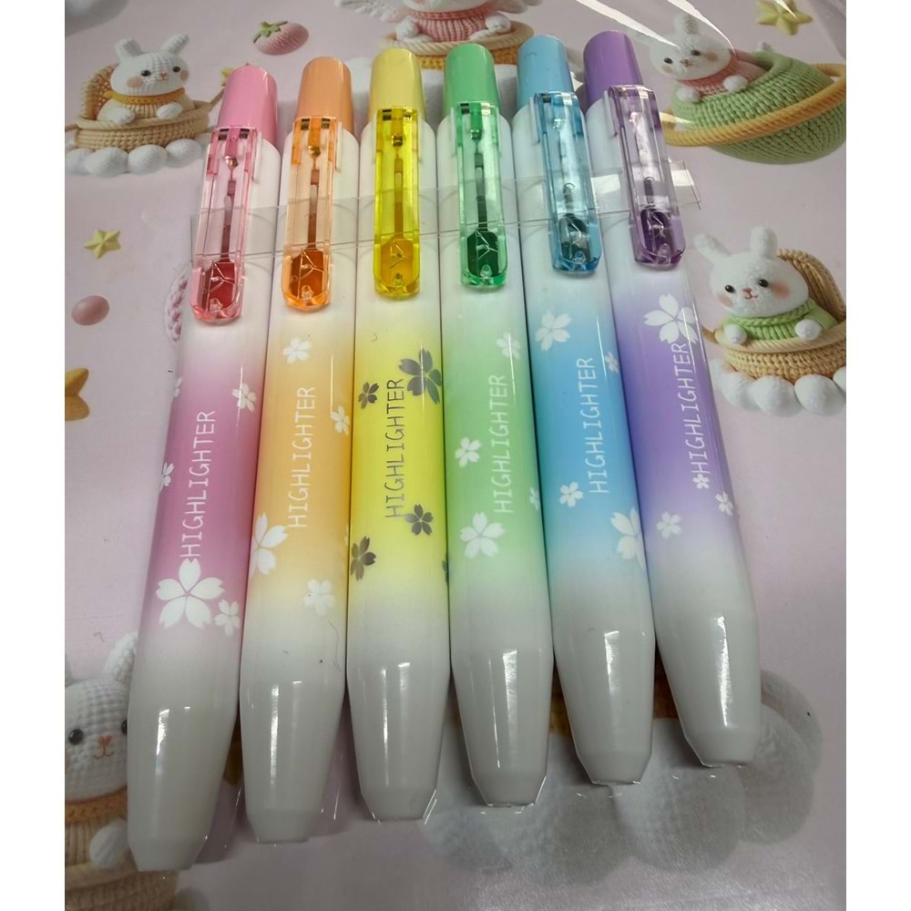 F1421 Fosforlu Markör - Click Pastel Turuncu