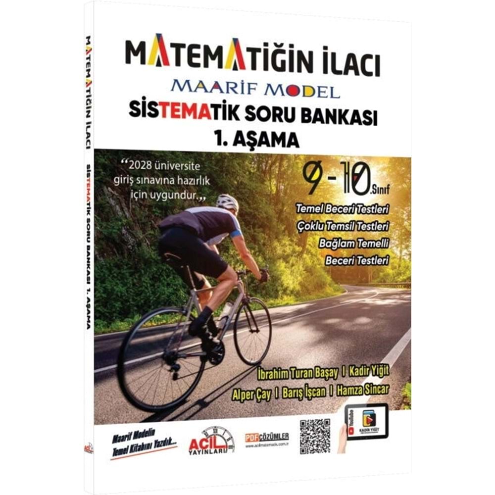 Acil Matematiğin İlacı Maarif Model Sistematik Soru Bankası 1