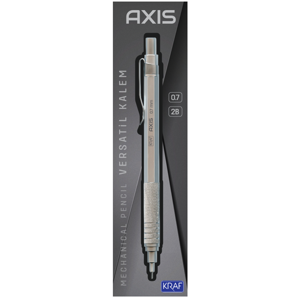Kraf Versatil Kalem Axıs 0,7 Mm Mp-160 Silver