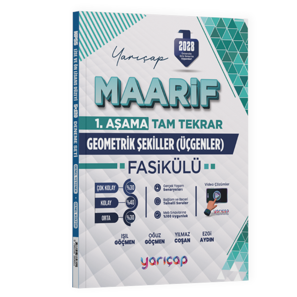 Yarı Çap Maarif Fasikül Geometri Şekiller 26-27