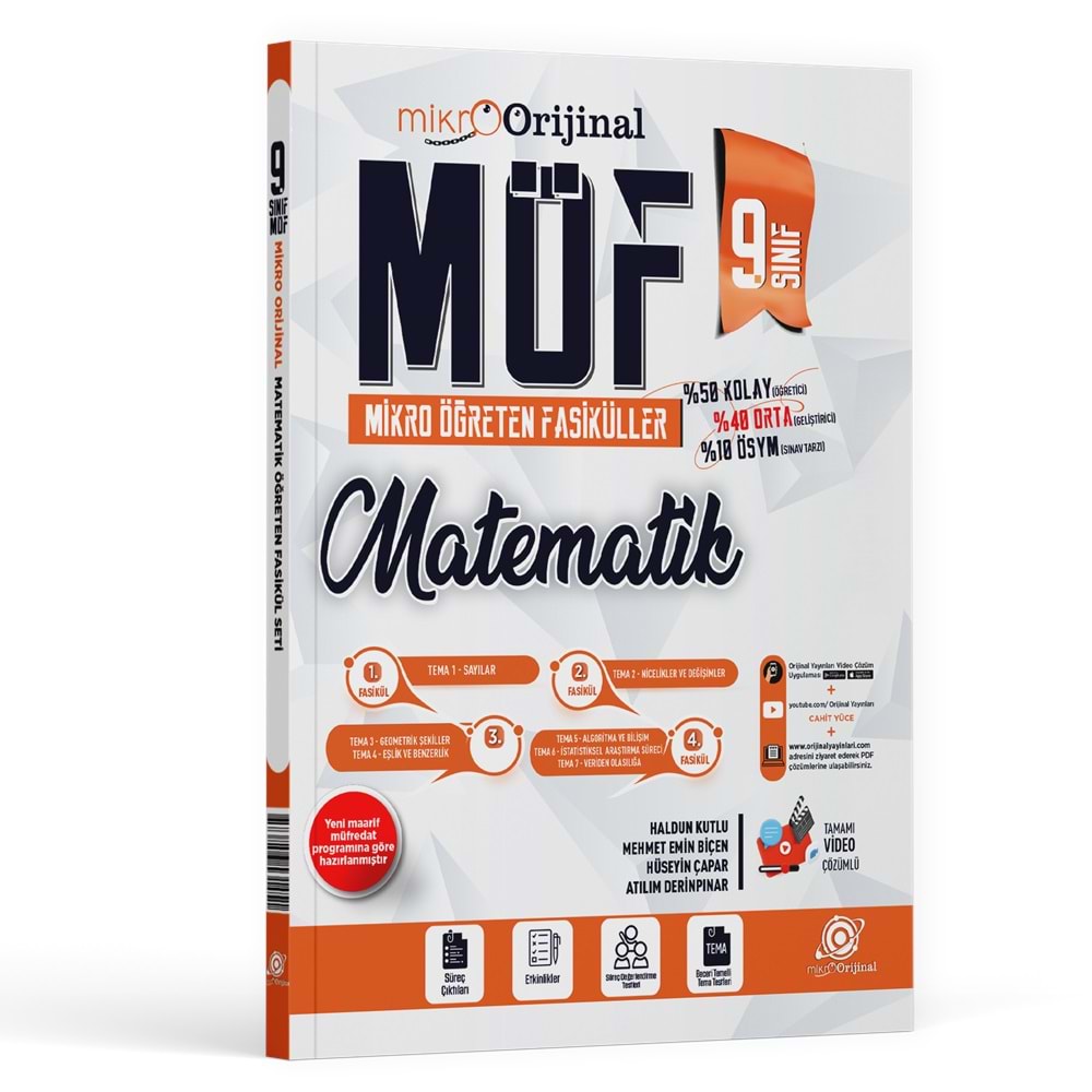 Mikro Orijinal 09.Sınıf Möf Set Matematik - 24-25
