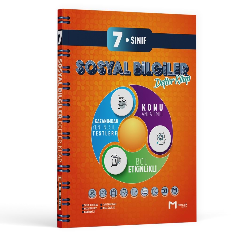 7.Sınıf Mozaik Defter Sosyal Bilgiler - 2025-26