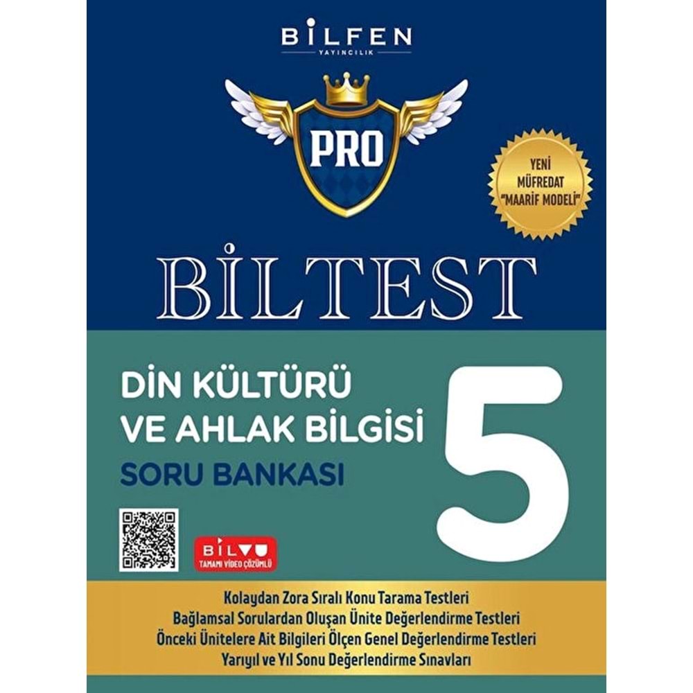 5. Sınıf Biltest Pro Din Kültürü Ve Ahlak Bilgisi Soru Bankası Yeni Müfredat