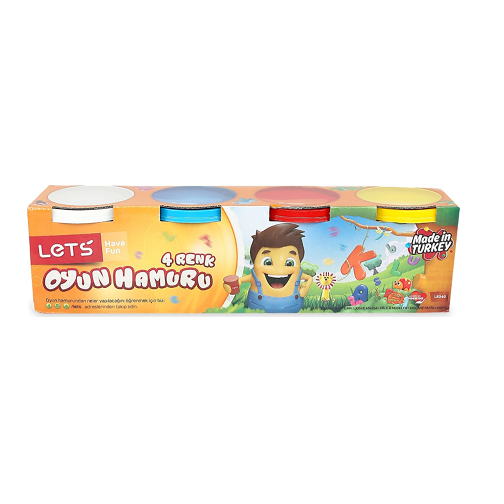 Lets 4 Renk Oyun Hamuru 460 Gr / L8440