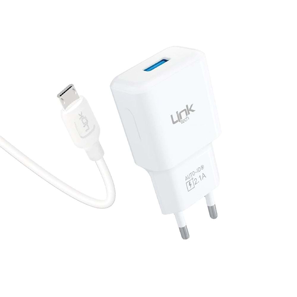 Link-Tech T440e Strong Eco Şarj Aleti ve Micro USB Kablo Set 2.1A