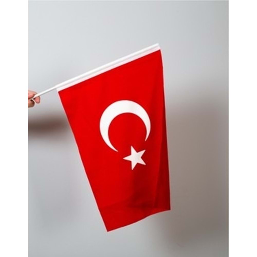 Buket Alpaka Sopalı 20X30 Cm Türk Bayrağı Kumaş