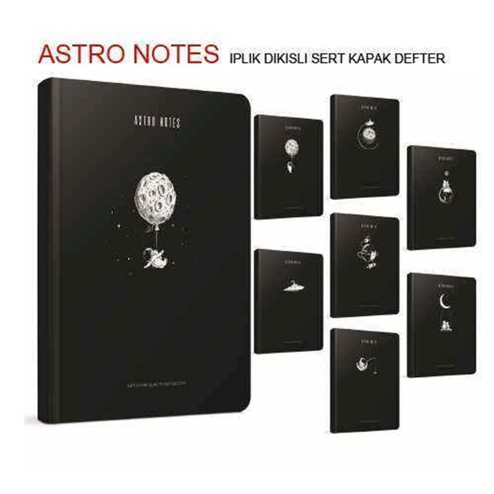 Gıpta Defter Astro Notes A6 Spiralli Karton Kapak 80 Yp. Çizgili 6087