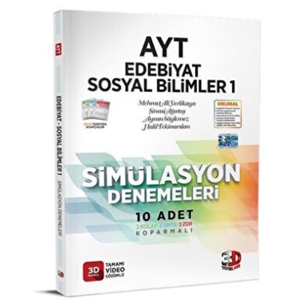 Ayt 3D Sim. Edebiyat Sosyal Bilimler Denemeleri