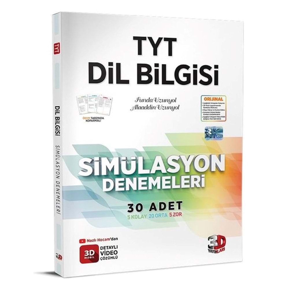 Tyt 3D Sim. Dilbilgisi Denemeleri