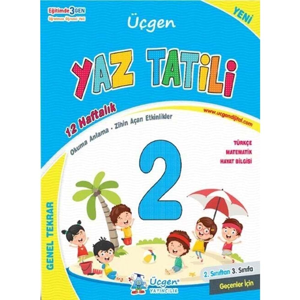 2. Sınıf Yaz Tatili 12 Haftalık Tekrar Çalışmaları - Üçgen Yayıncılık