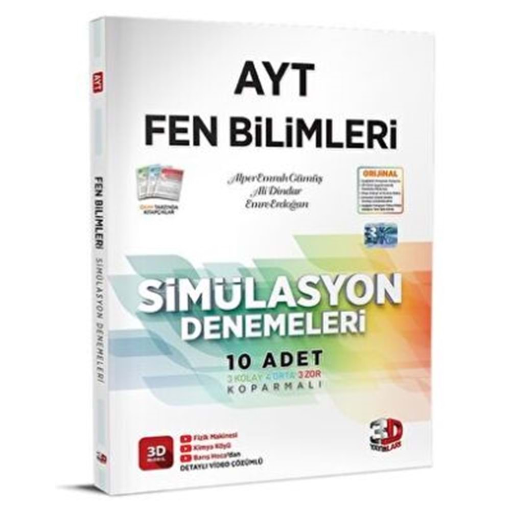 Ayt 3D Sim. Fen Bilimleri Denemeleri