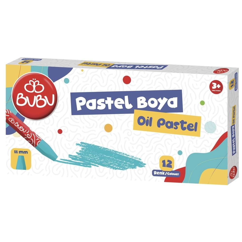 Bu-Bu 12 Renk Pastel Boya