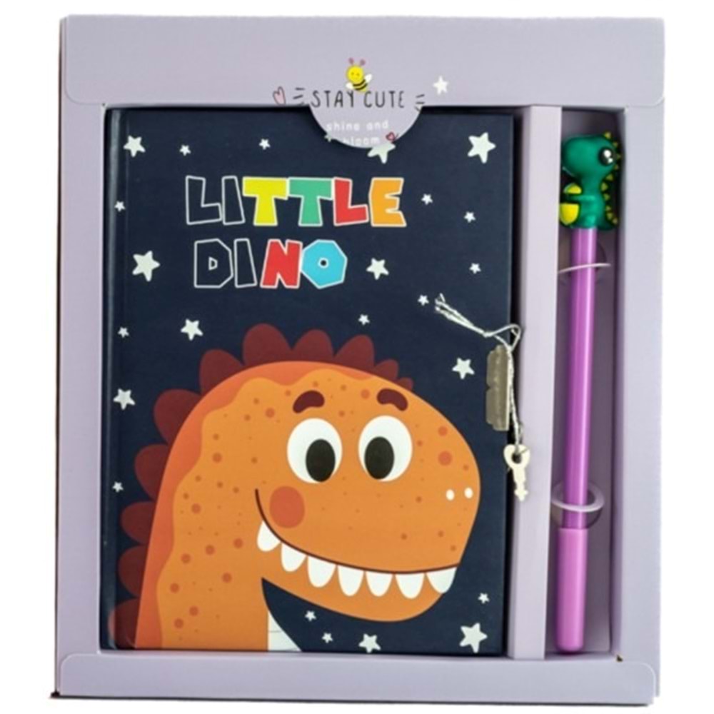 Taros Unick Color Little Dino Kalemli Kilitli Hatira Defteri