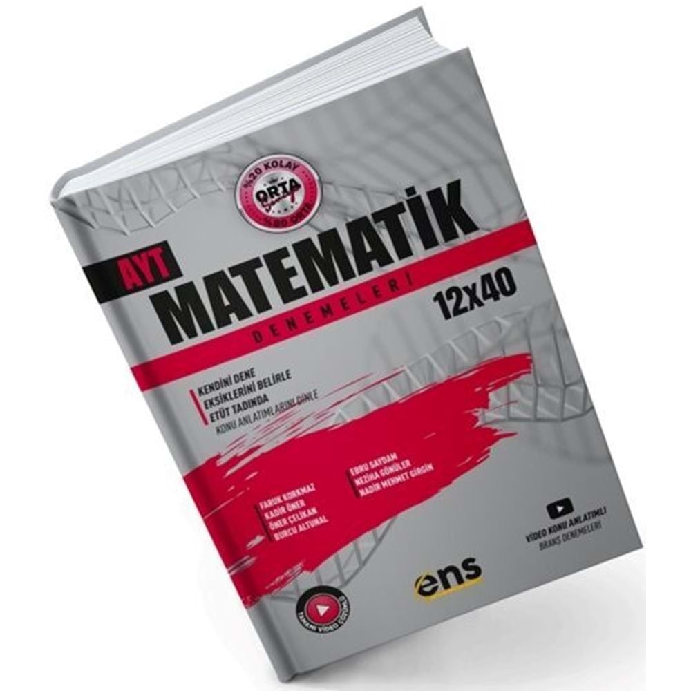 Ens Destek Yks Ayt Deneme 12*40 Matematik - 23-24