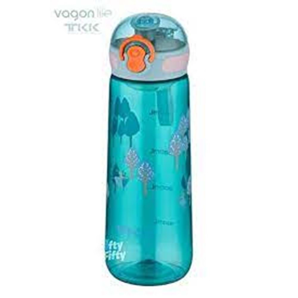 Vagonlife Tkk Desenli Su Matarası 550 Ml T1005 Yeşil