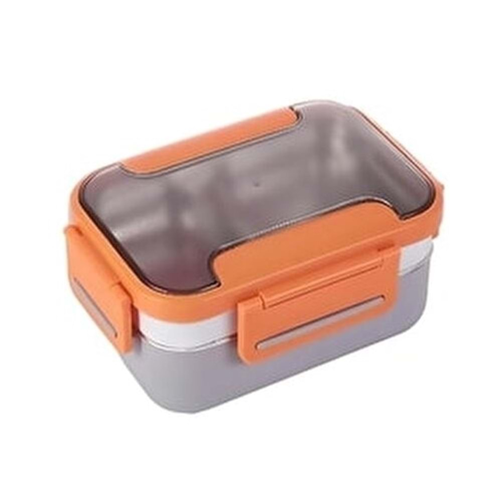 Vagon Karma Çelik Lunch Box 1200 Ml. Bl20182 Turuncu