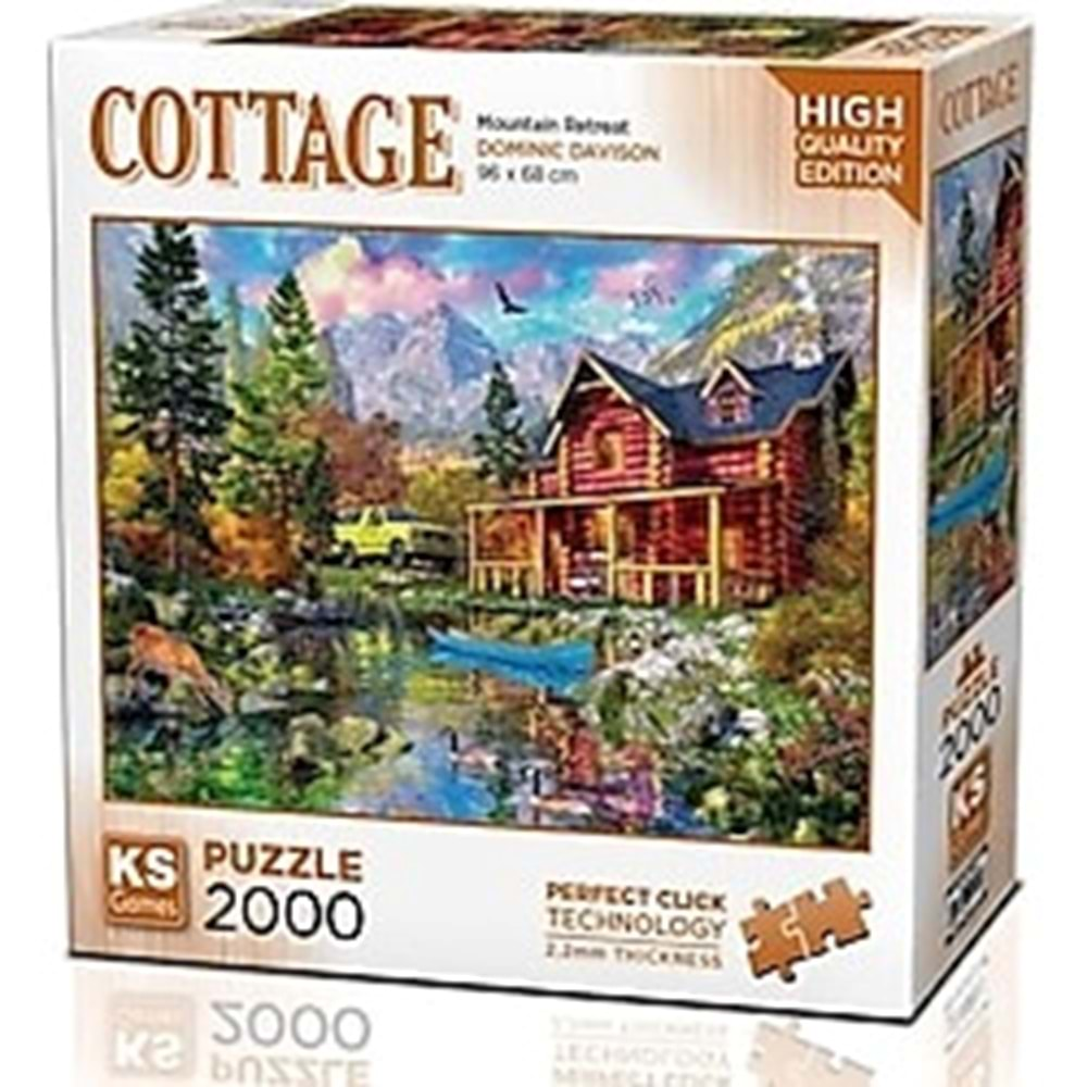 Ks Games Puzzle 2000 Parça Mountain Retreat