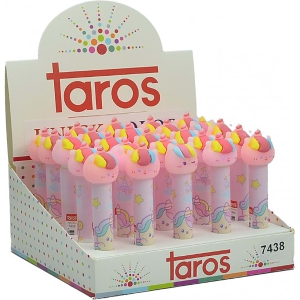 Taros Unıck Color Pink Unicorn Basmalı Silgi