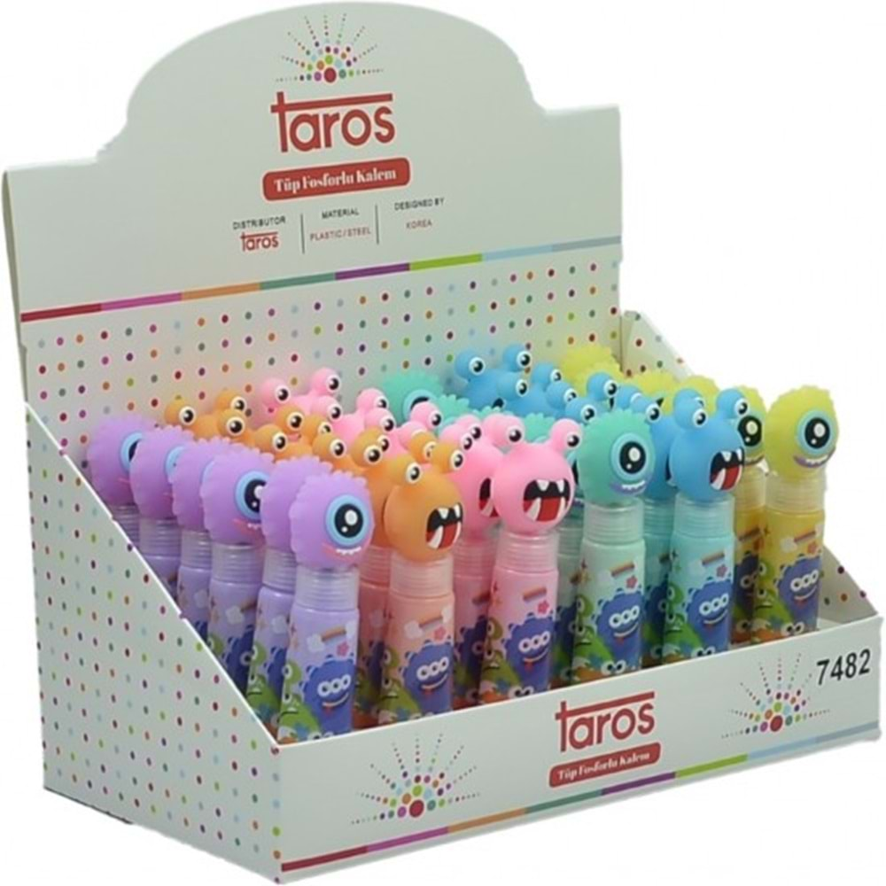 Taros Unıck Color Monster Tüp Fosforlu Kalem