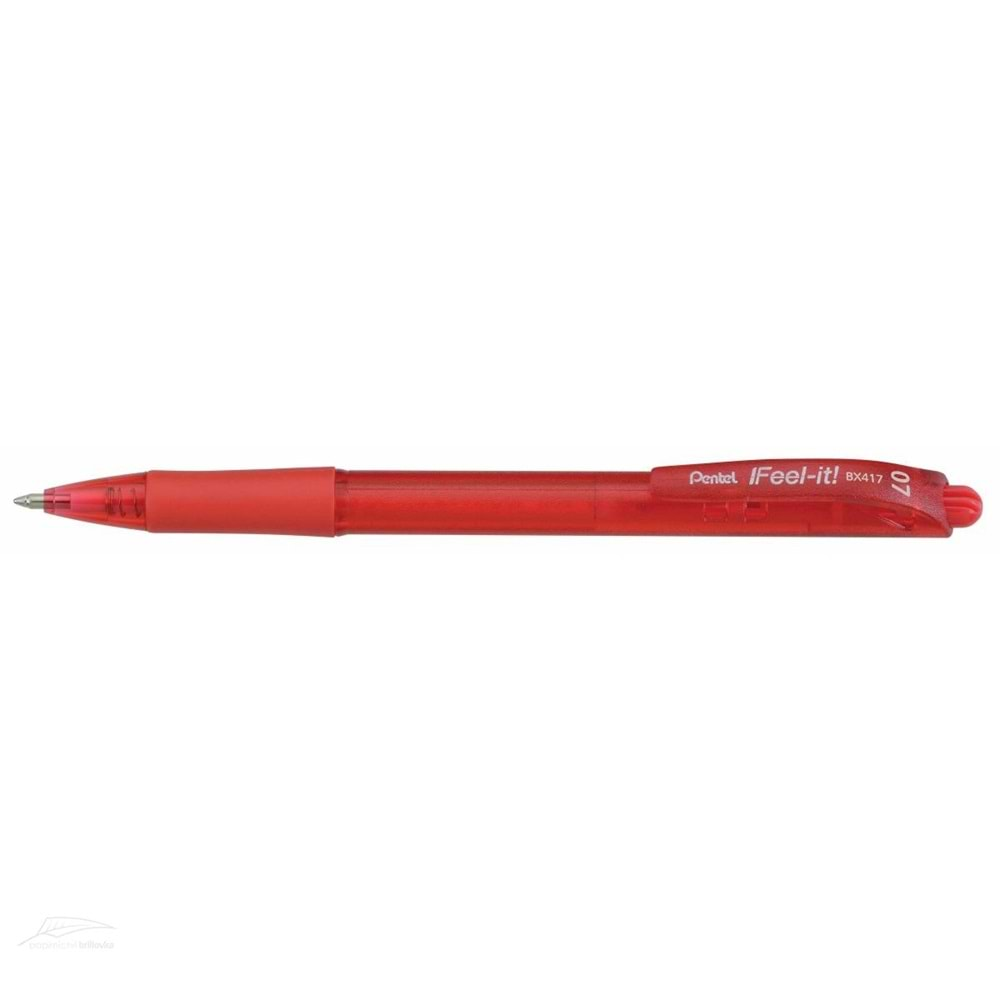 Pentel Bx417-B Mekanizmalı Roller Kalem 0.7 Mm Kırmızı