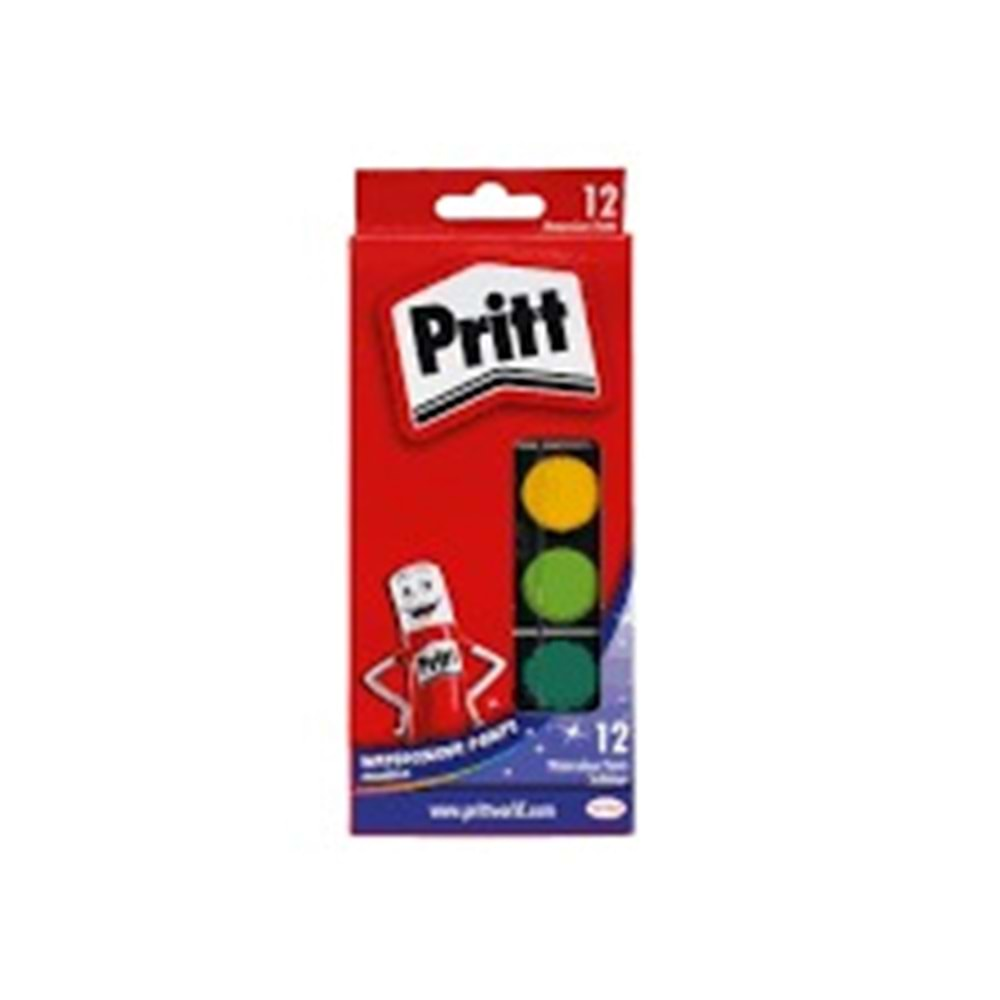 Pritt Sulu Boya 12 Renk Küçük Tablet