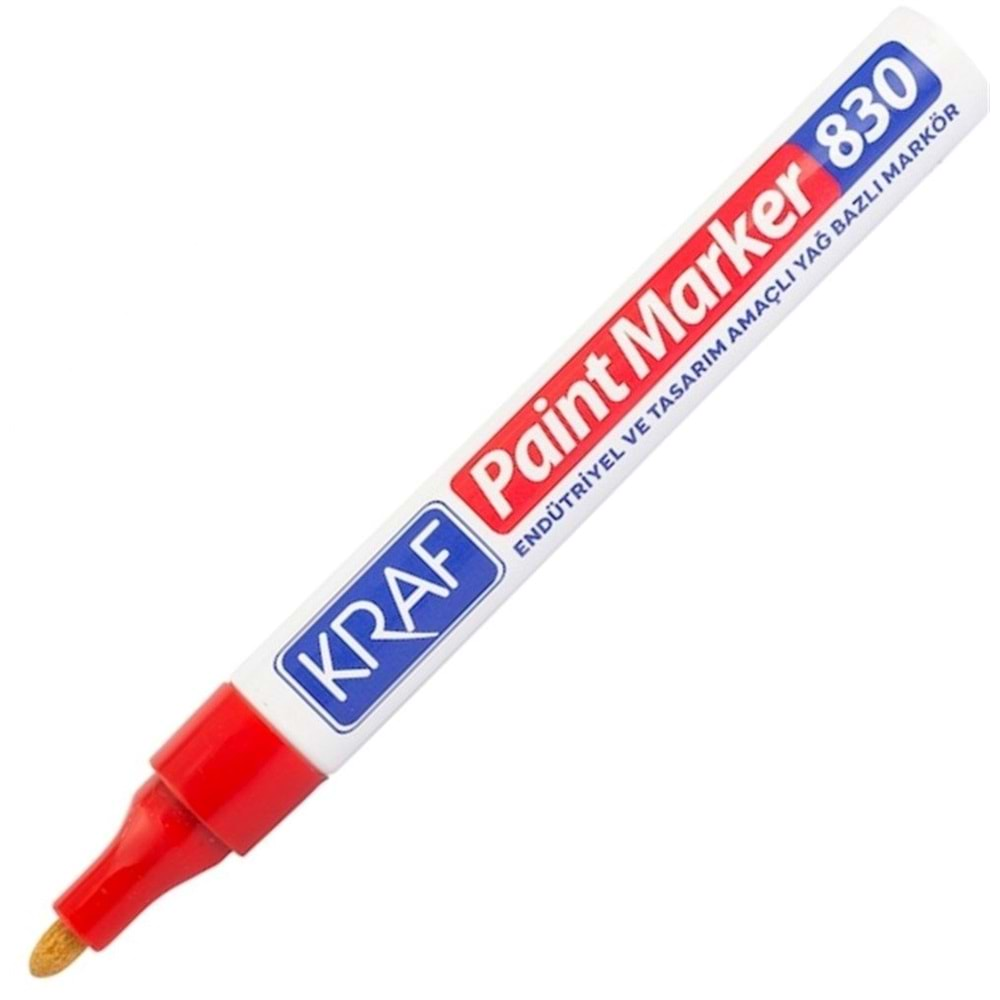 Kraf Paint Markör 830 Kırmızı