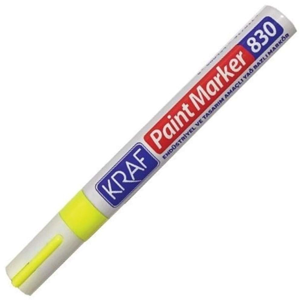 Kraf Paint Markör 830 Sarı