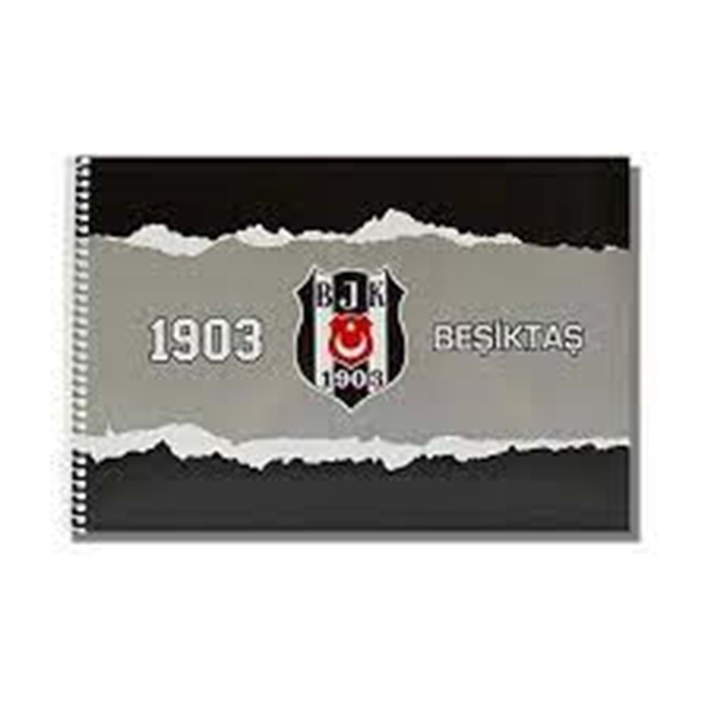 Beşiktaş Resim Defteri Spiralli Karton Kapak 24X34 Cm 15 Yaprak