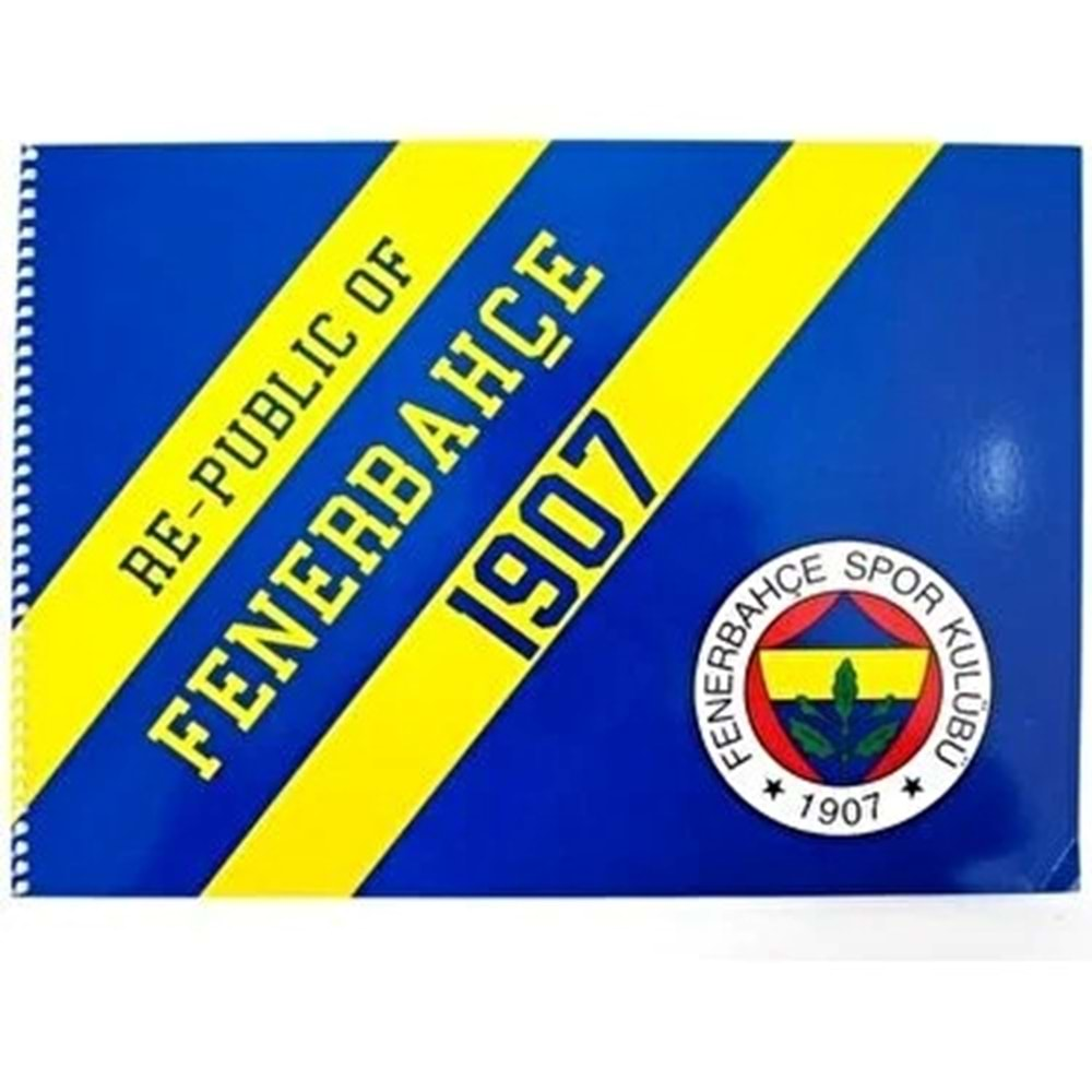 Fenerbahçe Resim Defteri Spiralli Karton Kapak 24X34 Cm 15 Yaprak