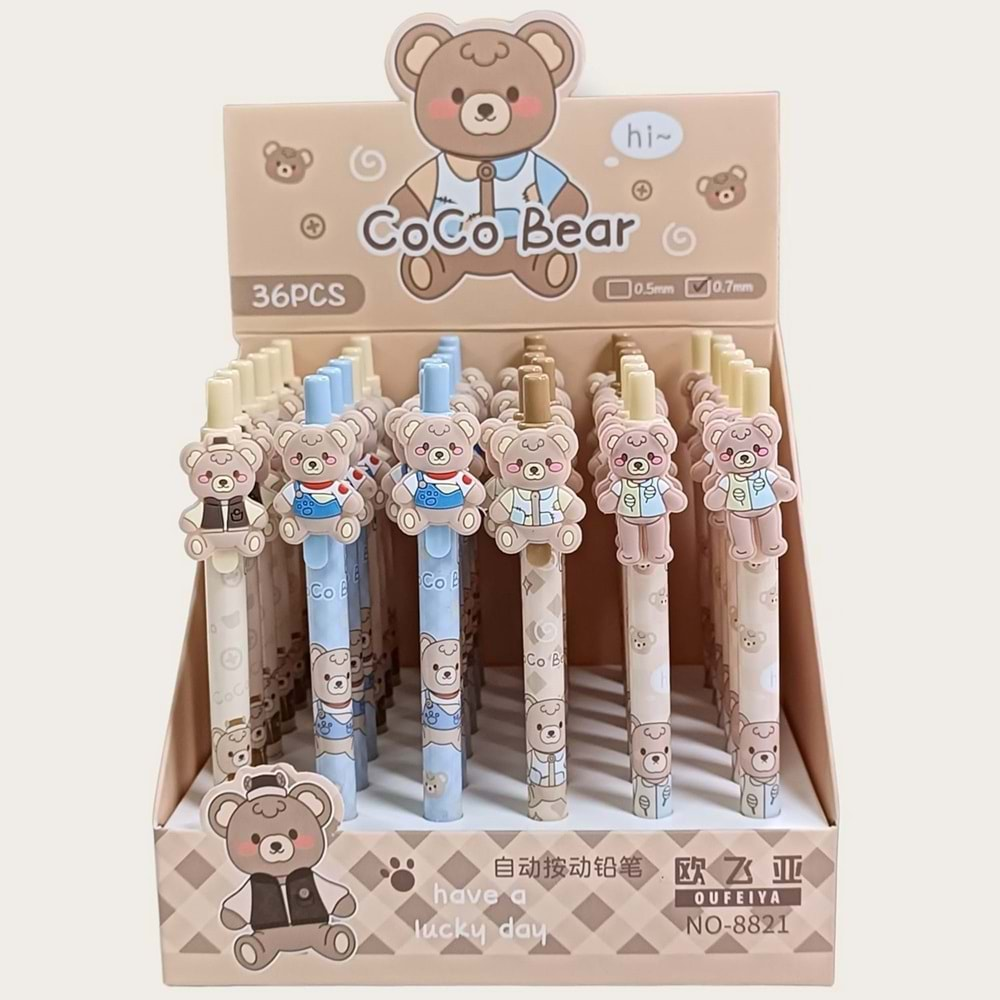 Munis Versatil Kalem Coco Bear 0.7 Mm