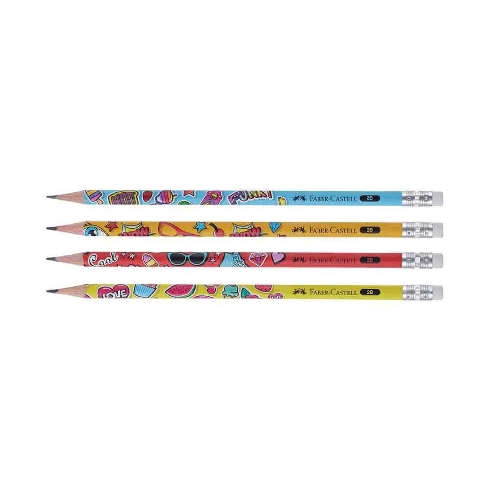 Faber Castell Popart Kurşun Kalem Silgili 2B