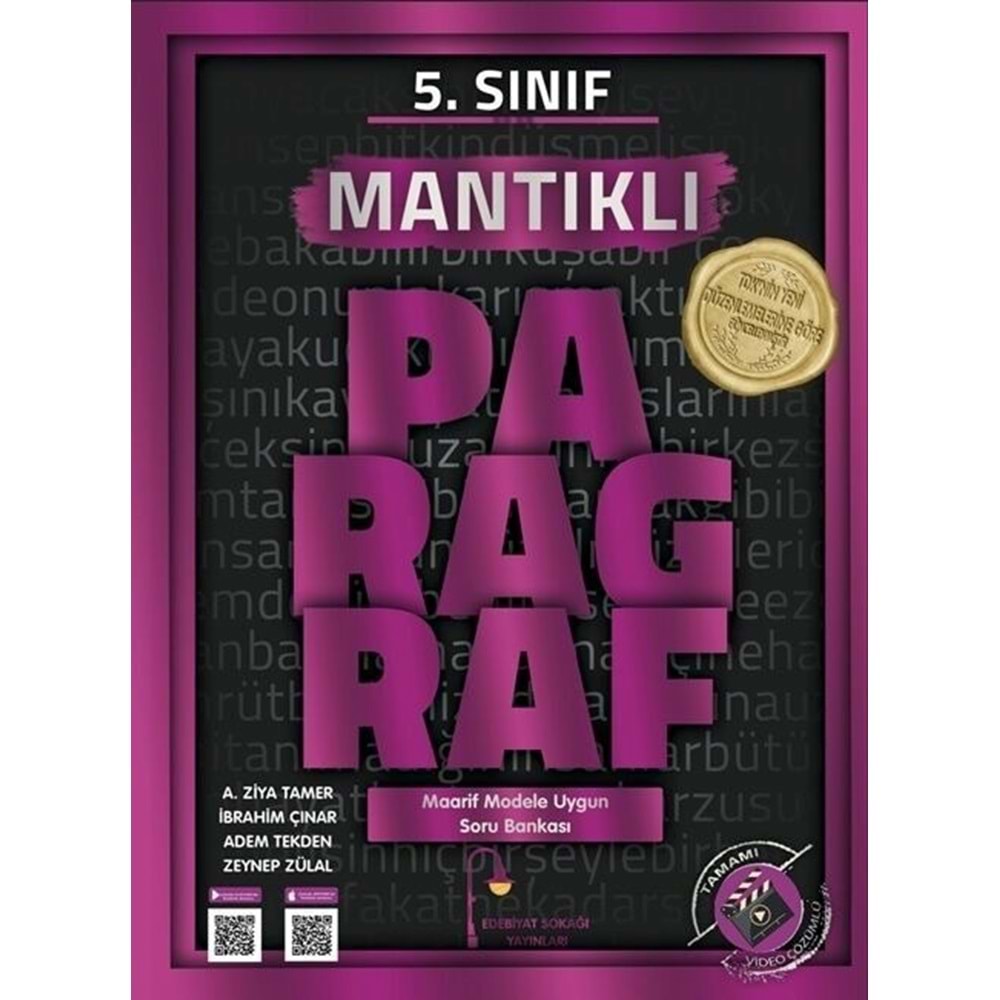 Edebiyat Sokağı 5. Sınıf Paragraf Mantıklı Soru Bankası