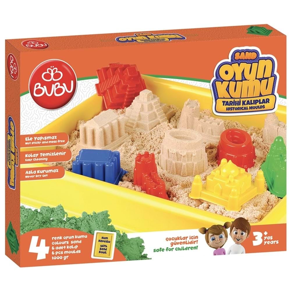 Bu-Bu Oyun Kumu Büyük Havuzlu Tarihi Kaliplar 1000 Gr.