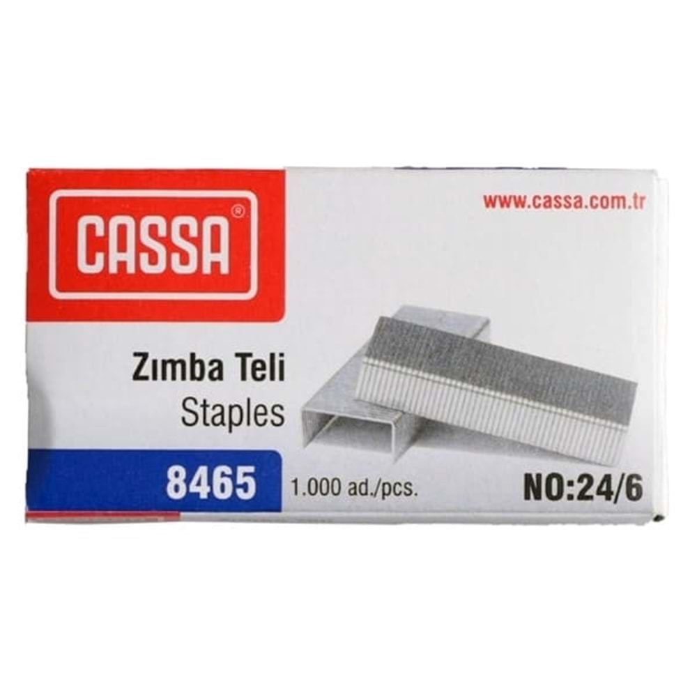 Cassa 8465 Zımba Teli 24/6 Gri