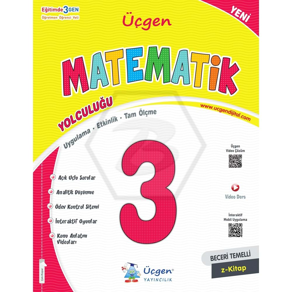 3. Sınıf Beceri Temelli - Matematik Yolculuğu - 2024