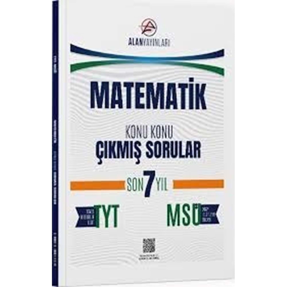 Alan Tyt Msü Çikmiş Sorular Matematik - 2025
