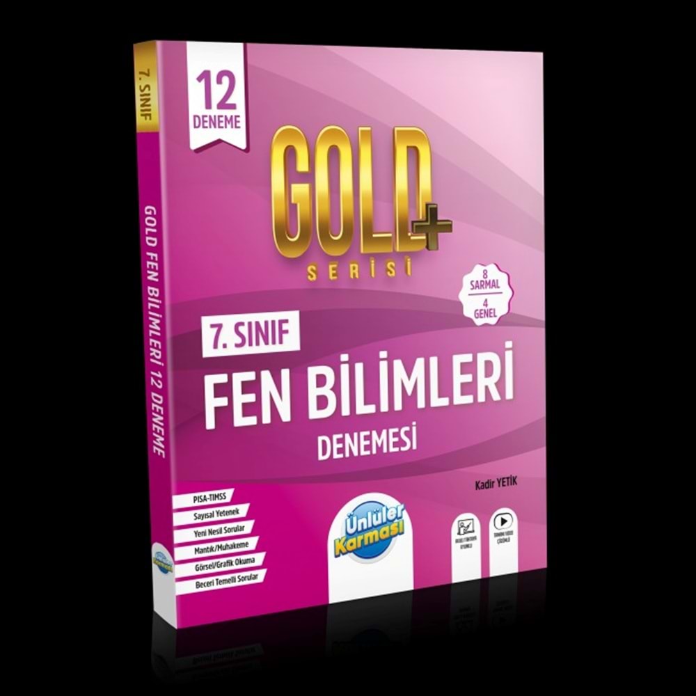 7.Sınıf Fen Bilimleri Gold + Seri 12 Deneme