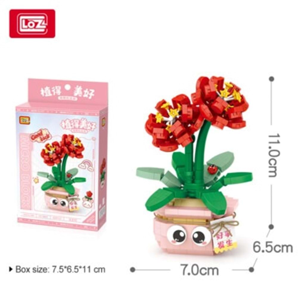 Loz Saksılı Nergis Zambağı 430 Parça Block Oyuncak