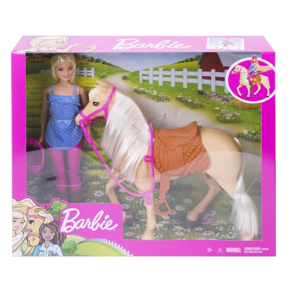 FXH13 Barbie Ve Güzel Atı Oyun Seti