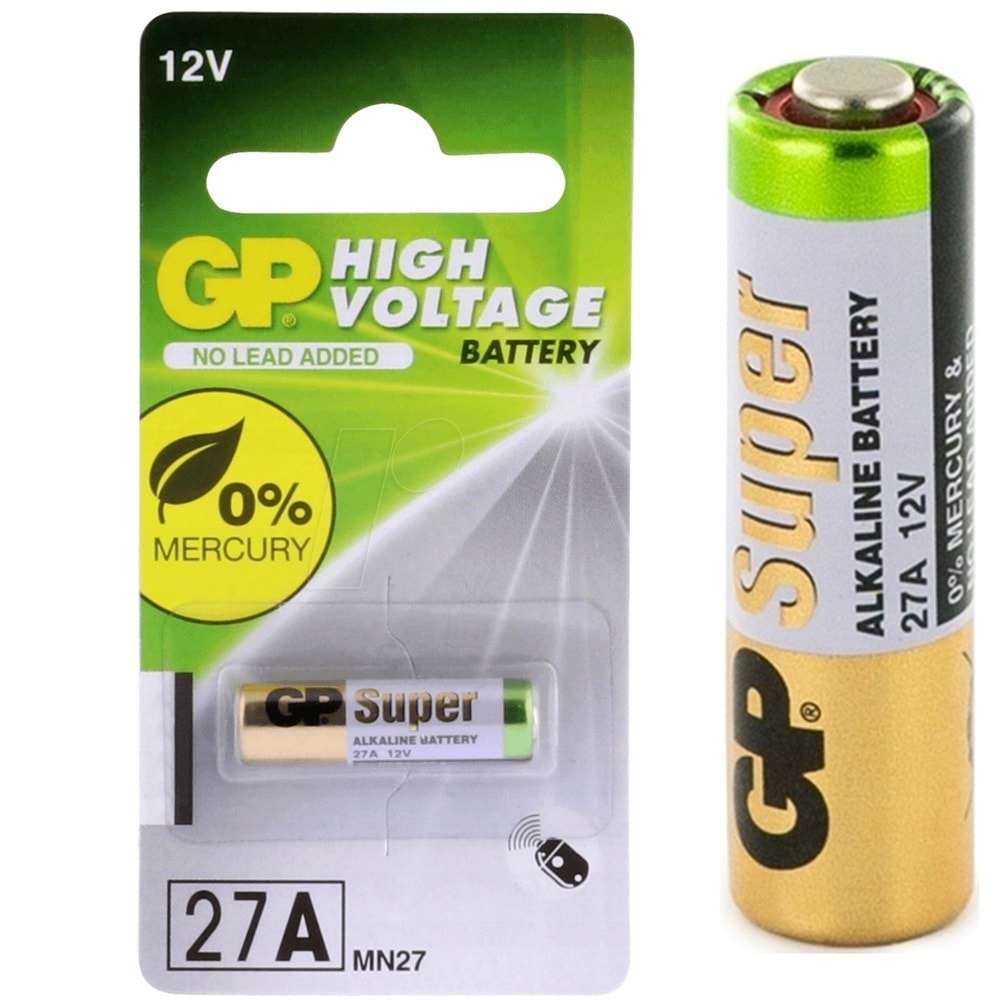 GP 27A 12V Alkalin Kalem Pil
