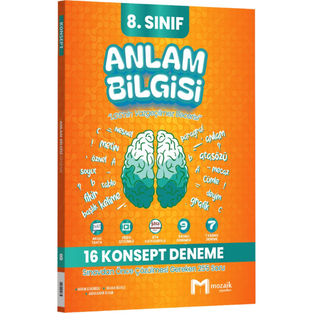 8.Sınıf Mozaik Deneme 16 LI Anlam Bilgisi-2026
