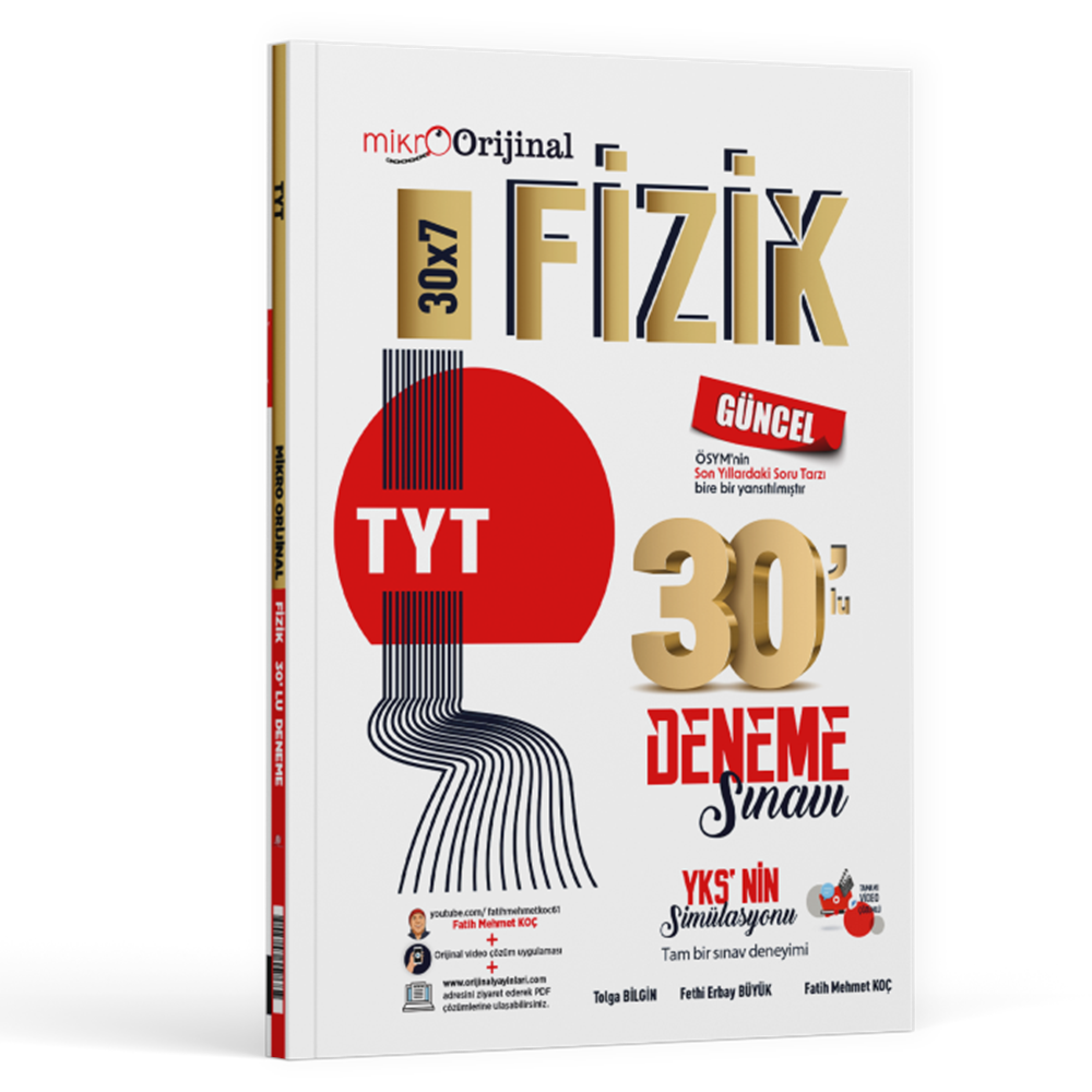 Mikro Orjinal Tyt Deneme 30 LU Fizik 25-26