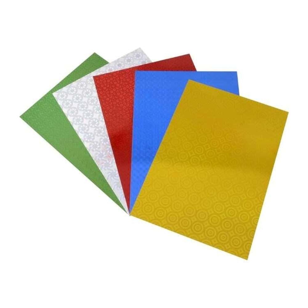 Lino Hologramlı Karton 5 Renk 10lu (50x70 cm )