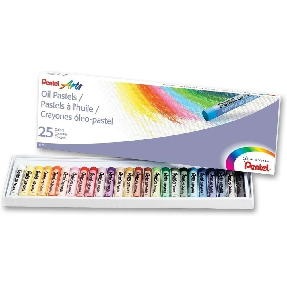 Pentel Yağlı Pastel Boya 25 Renk