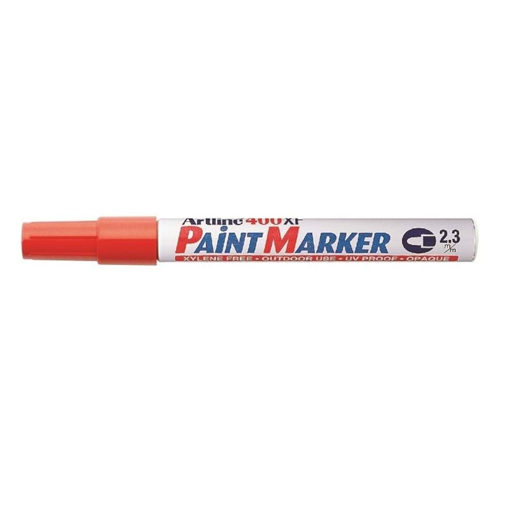 Artline 400Xf Paint Marker Çok Amaçlı Boyama Markörü Uç : 2.3 Mm Kırmızı