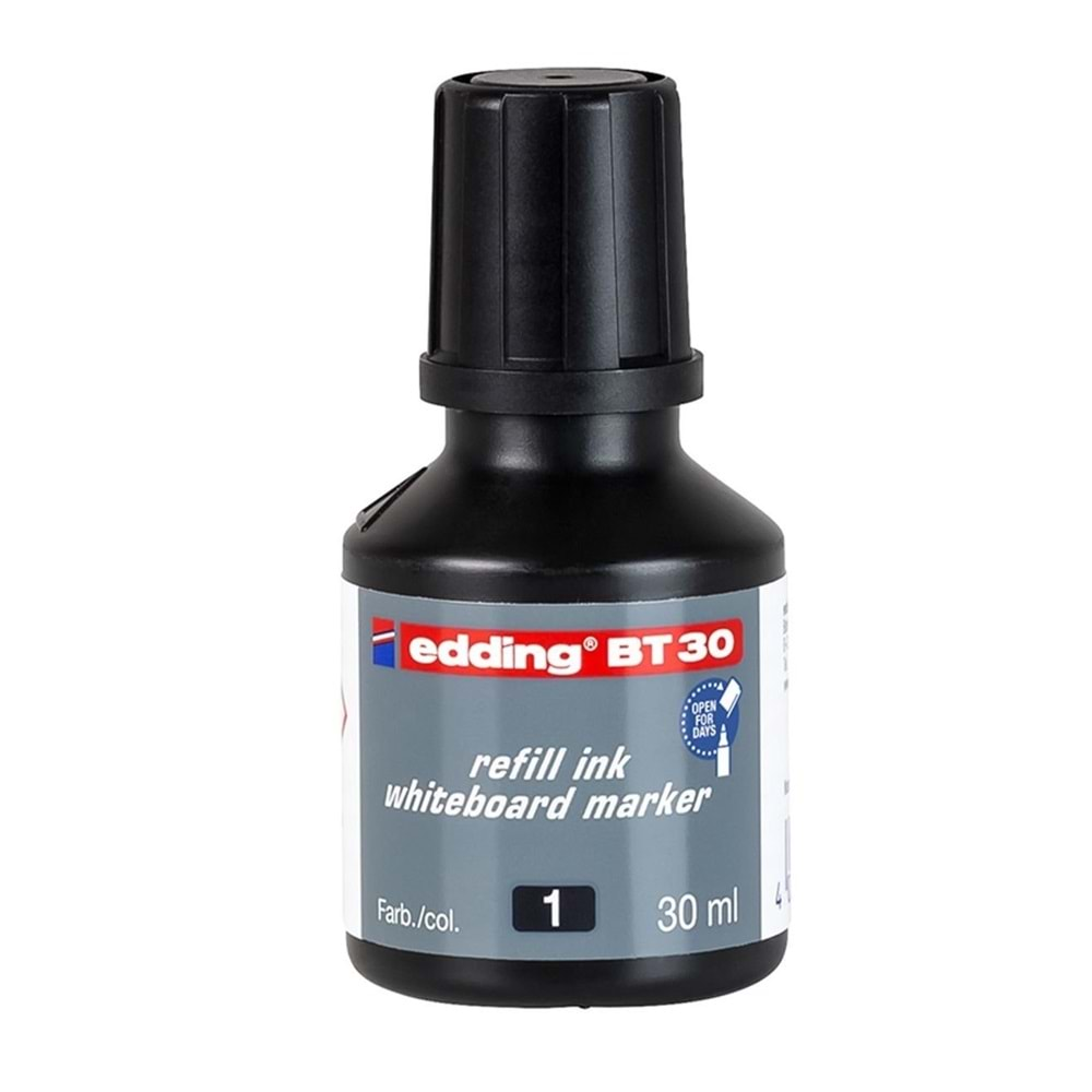 Edding Tahta Kalemi Mürekkebi 30 Ml Siyah (E-Bt30) Edbt3001