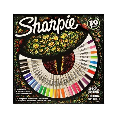 Sharpie Permanent Set Fine 30 Lu Kertenkele