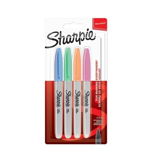 Sharpie Fine Permanent Markör Pastel Renk 4 Lü