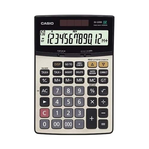 Casıo Hesap Makinesi Masaüstü Dj-220 Plus 12 Hane